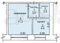 Продам 1-комнатную квартиру 22 кв. м
